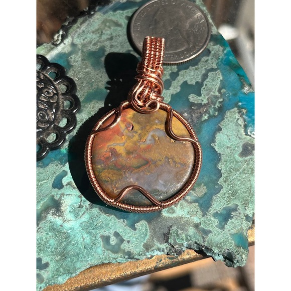 Snake Agate Wire Wrap - Picture 3 of 10